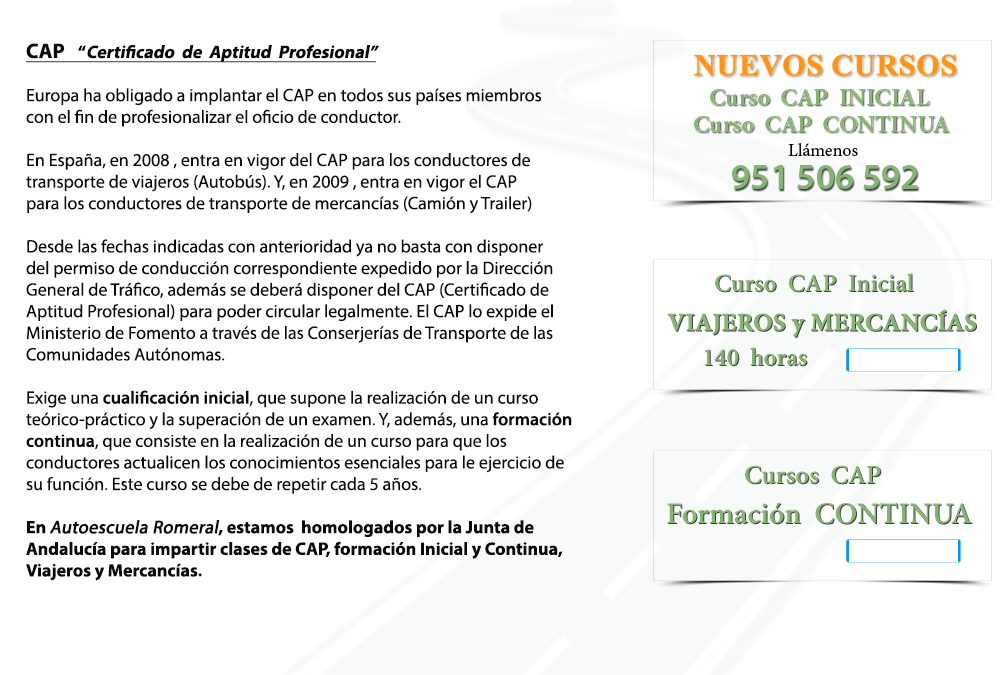 Autoescuela-Romeral-Malaga-fondo-Cursos-CAP